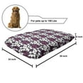 thumbnail image 2 of Floral Pet Bed, Botanical Garden Theme Natural Illustration Along Purple Lily Flowers Pattern, Resistant Pad for Dogs and Cats Cushion with Removable Cover, 24" x 39", Fuchsia and White, by Ambesonne, 2 of 4