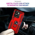thumbnail image 6 of Designed for Motorola Moto G Stylus 5G 2025 Case, Military Grade Protective Phone Case Cover with Enhanced Metal Ring Kickstand [Support Magnet Car Mount] for Moto G Stylus 5G 2025, Red, 6 of 7
