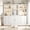 White-AAB-3PCS, variant on IDEALSOUL 3PCS 71" Tall Bookcase with Doors, Black Combination Bookcase with Charging Station and LED Light, Freestanding Display Cabinet with Large Storage Space for Living Room, Office, Bedroom