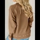 thumbnail image 4 of Sudadera Informal de Larga con Cuello Redondo para Mujer, Sudadera Holgada Marrón L, 4 of 8