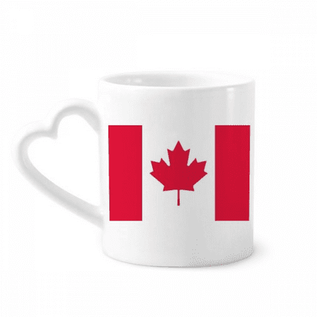 

Canada National Flag North America Country Mug Coffee Cerac Drinkware Glass Heart Cup