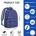 thumbnail image 5 of Sports Students Backpack Baseball Football Soccer Basketball Ball Game School Bag with Team and Training Design, Durable and Adjustable Strap, 5 of 5