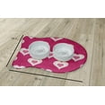 thumbnail image 2 of Simply Daisy Burnin' Love Fish Shape Pet Feeding Mat for Cats, 2 of 3