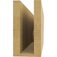 thumbnail image 4 of Ekena Millwork 4"W x 8"H x 24"L Garner Woodgrain TimberThane Rafter Tail, Primed Tan, 4 of 6