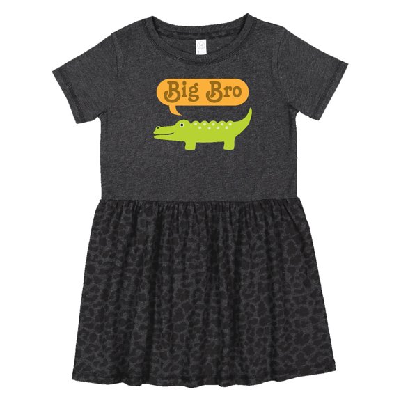 Inktastic Big Bro Alligator Boys Announcement Girls Toddler Dress