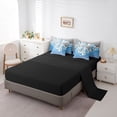 thumbnail image 5 of jejeloiu Gymnastic Sports 7-Piece Twin Bedding Sets,Chic Glitter Print Bedding Comforter Set,Blue White Sheet Sets For Girls Kids,Ultra Soft Home Decor Reversible, 5 of 8