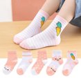 thumbnail image 2 of SHX Girls Toddler Kids Socks Cute and Fun Cotton Crew Socks 5 Pair 1-3 Years Old Children, 2 of 6
