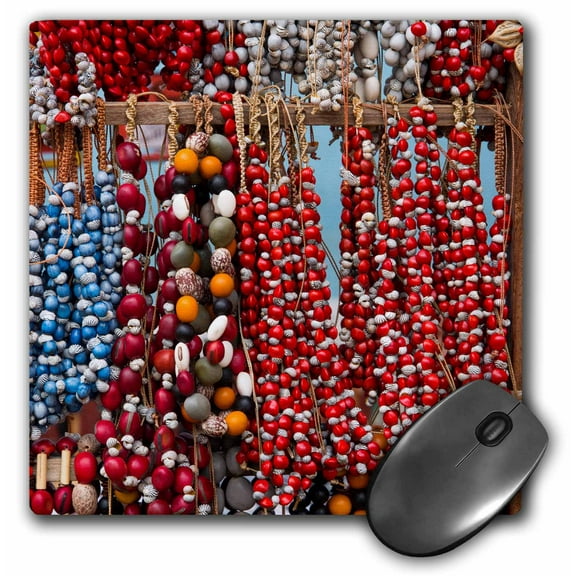 3dRose, Cuba, Trinidad. Beaded necklaces for sale., MousePad
