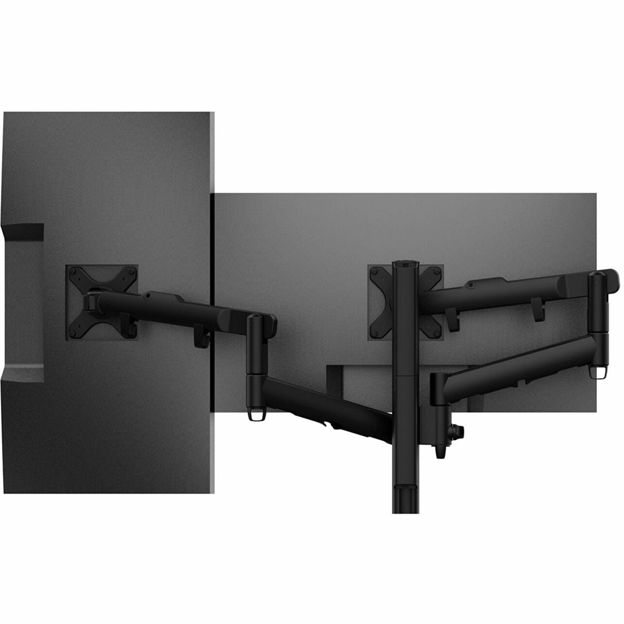 Atdec Dynamic Function Dual 27" Monitor Desk Mount Black AWMS2D40FB