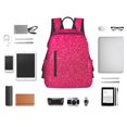 thumbnail image 4 of Balery Rose Red Glitter Mochila Ligera para Hombres y Mujeres – Resistente y Impermeable, Ideal para la Escuela, el Trabajo, los Viajes y el Uso Diario, 4 of 7