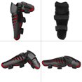 thumbnail image 1 of Motorcycle Racing Motocross Knee Pads Guards Protector Shock Resistance PE Plastic Shell EVA Foam Black Red 1 Pair Outdoor Sports, 1 of 7
