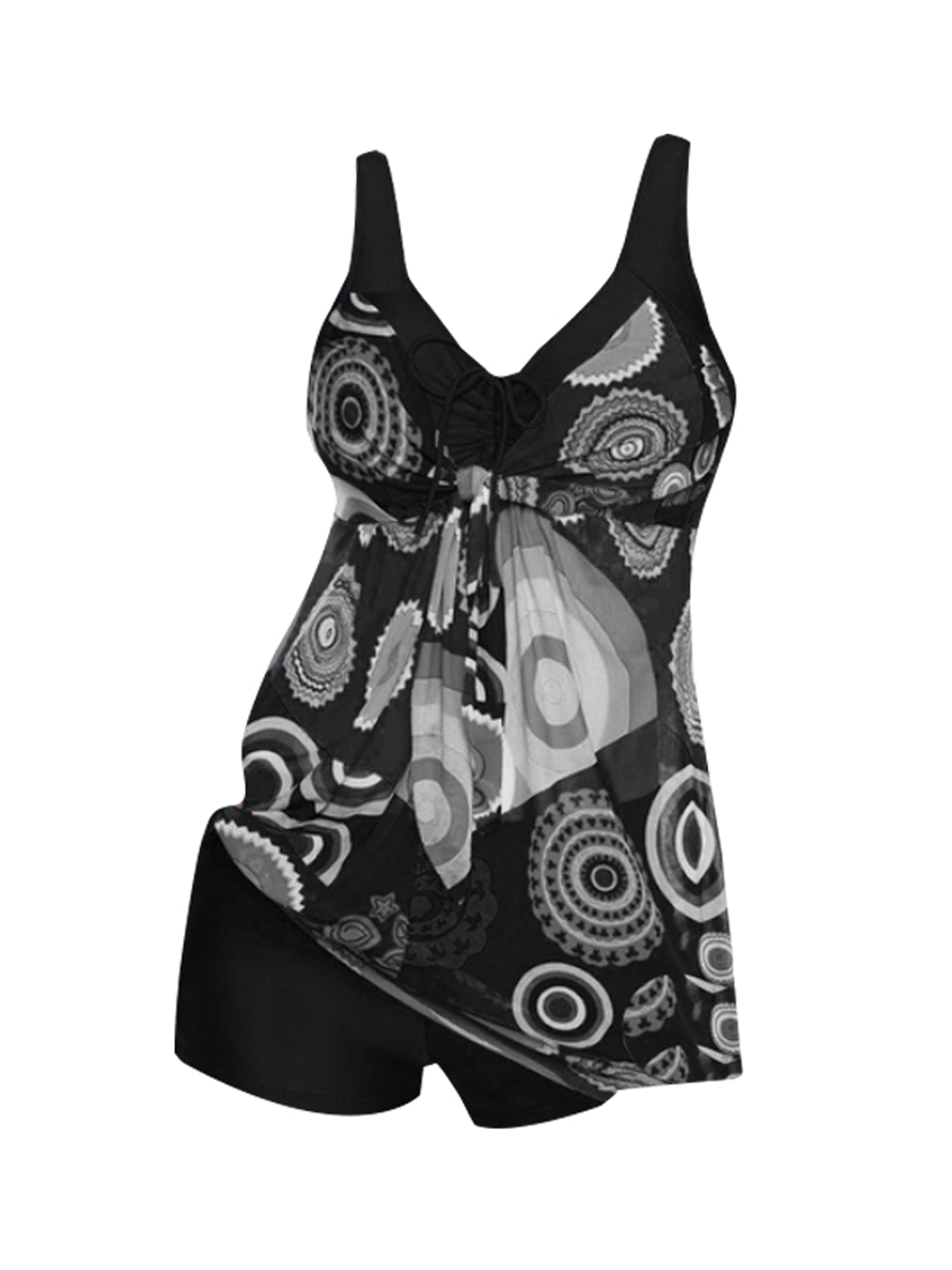 Pybcvrrd Women Bathing Suits Paisley Print Two Piece Swimsuit Tankini