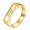 Gold, variant on Simple Elegant Heartbeat Stethoscope Rings for Women Men Stainless Steel ECG Heart Line Party Birthday Festival Vacation Daily Jewelry Gift Silver Plated 4