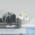 thumbnail image 2 of Almohadas de calabaza de Halloween, estatuas de cisne, esculturas de animales de cerámica, adorno moderno para centro de mesa, adecuado para regalar,, 2 of 8