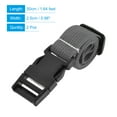 thumbnail image 2 of 1x20 Inch Utility Strap with Buckle Polyester Belt for Packing (Gray, 2 Pack), 2 of 5