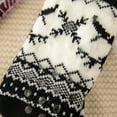thumbnail image 3 of Deer Patterned Thermal Sleeping Socks with Non- Silicone Grip for Winter Foot Comfort and Warmth, 3 of 6