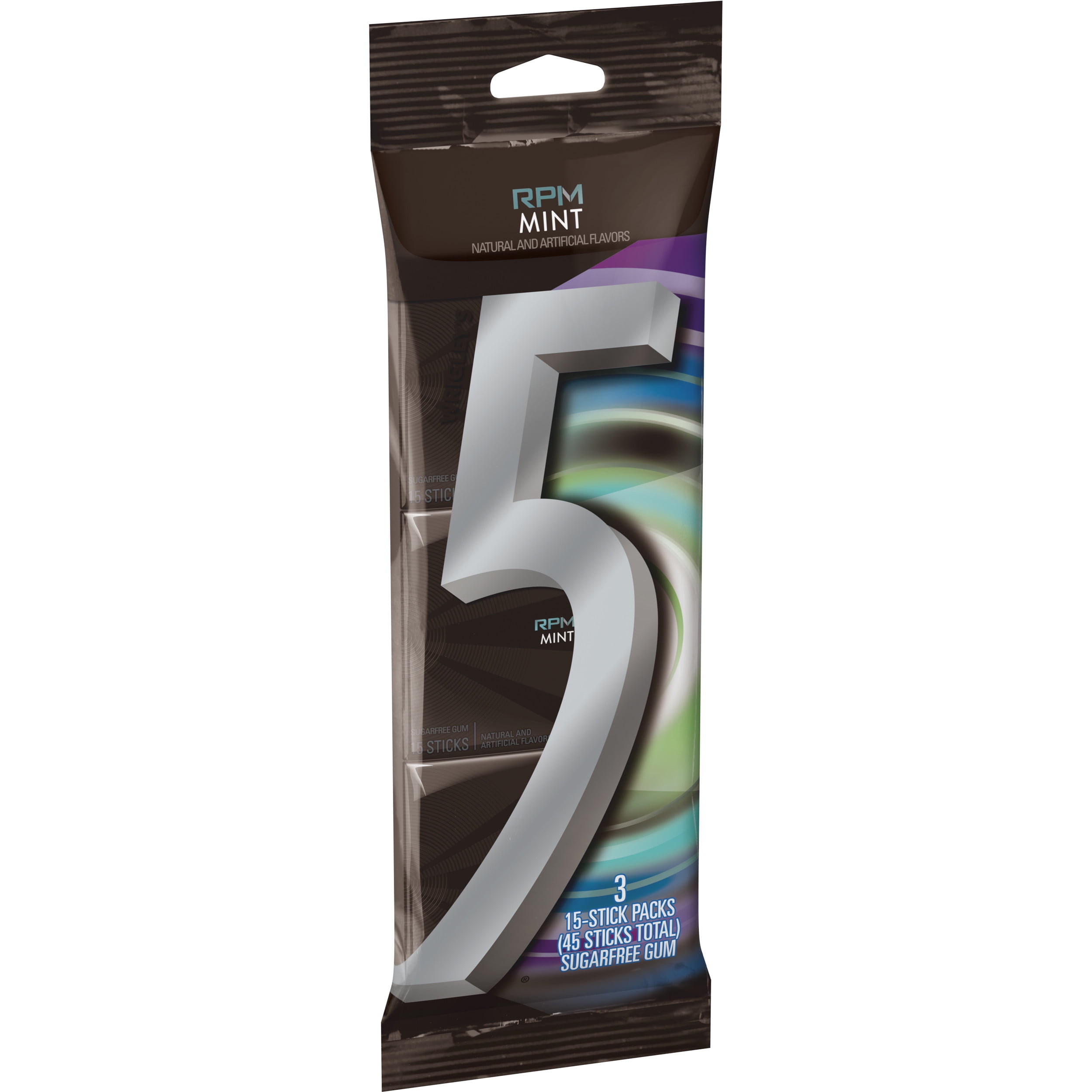 5 RPM Mint Sugarfree Chewing Gum, 3 ct by Generic