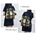 thumbnail image 4 of FORMRS Women's Travel Backpack Purse Anti-Theft Hidden Pockets Casual Shoulder Bag, Green Christmas, 4 of 7