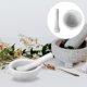 thumbnail image 2 of 2 juegos/4 piezas de machacador de medicinas de porcelana portátil con mortero, 2 of 8