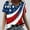 Red, variant on Cavosen Patriotic Clothes for Women Plus Size Patriotic Short Sleeve V-Neck Tops American Flag Print T Shirts Lady 2X Independence Day Casual Tops Funny 4th of July Tunic Tees 2025 Patriotic Clothes