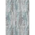 thumbnail image 2 of Addison Rugs Mayfield Premium Machine Washable Transitional Stripes Teal Rectangle Rug, 2'6" X 3'10" Machine Washable Transitional Stripes Teal Oversized Sherpa Throw Blanket, 2 of 7