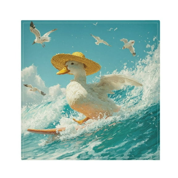 Qxltty White Duck Napkins 20×20in Perfect for Parties Dinners Weddings Cocktail Housewarming Cloth Napkins Set of 6