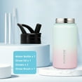 thumbnail image 4 of BJPKPK Water Bottle with Straw Lid, 15 oz Insulated Water Bottle, Stainless Steel Metal Water Bottles, Reusable Leak Proof BPA Free Thermos, Flask, Cups,Marshmallow, 4 of 7