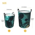 thumbnail image 2 of Laundry Basket, Halloween Gothic Skull Rose Laundry Hamper Waterproof Laundry Bag Clothes Hamper Laundry Bin with Handles for Bedroom, Living Room, Kids Room, 2 of 6