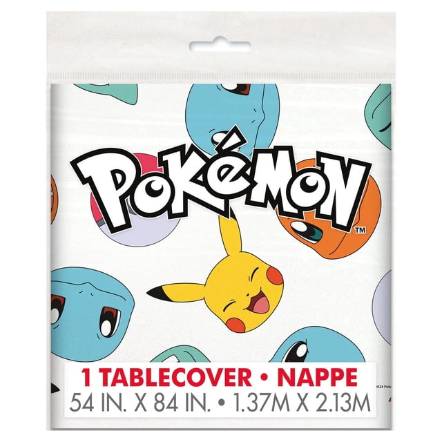 Nappe rectangulaire en plastique Pokémon