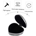thumbnail image 2 of FYBTOF 3 Pcs Heart Jewelry Box Jewelry Storage Organizer Trinket Silver Jewelry Case Mini Ring Holder Tray Travel Earring Case Travel Jewlry Cases Metal Jewelry Rack Flannel Heart-shaped-1872, 2 of 5