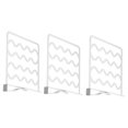 thumbnail image 1 of Divisor de armario, organizador de estantes para el hogar, colgador de plástico para armario, divisor doméstico, 3 piezas, color blanco, 1 of 6