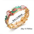 thumbnail image 3 of NICKSUN Christmas Enamel Stretch Bangle Bracelet for Women, Santa Claus Sleigh Holly Berry Statement Bracelet, Festive Xmas Holiday Costume Jewelry for Party Christmas Gift Stocking Stuffer, 3 of 7