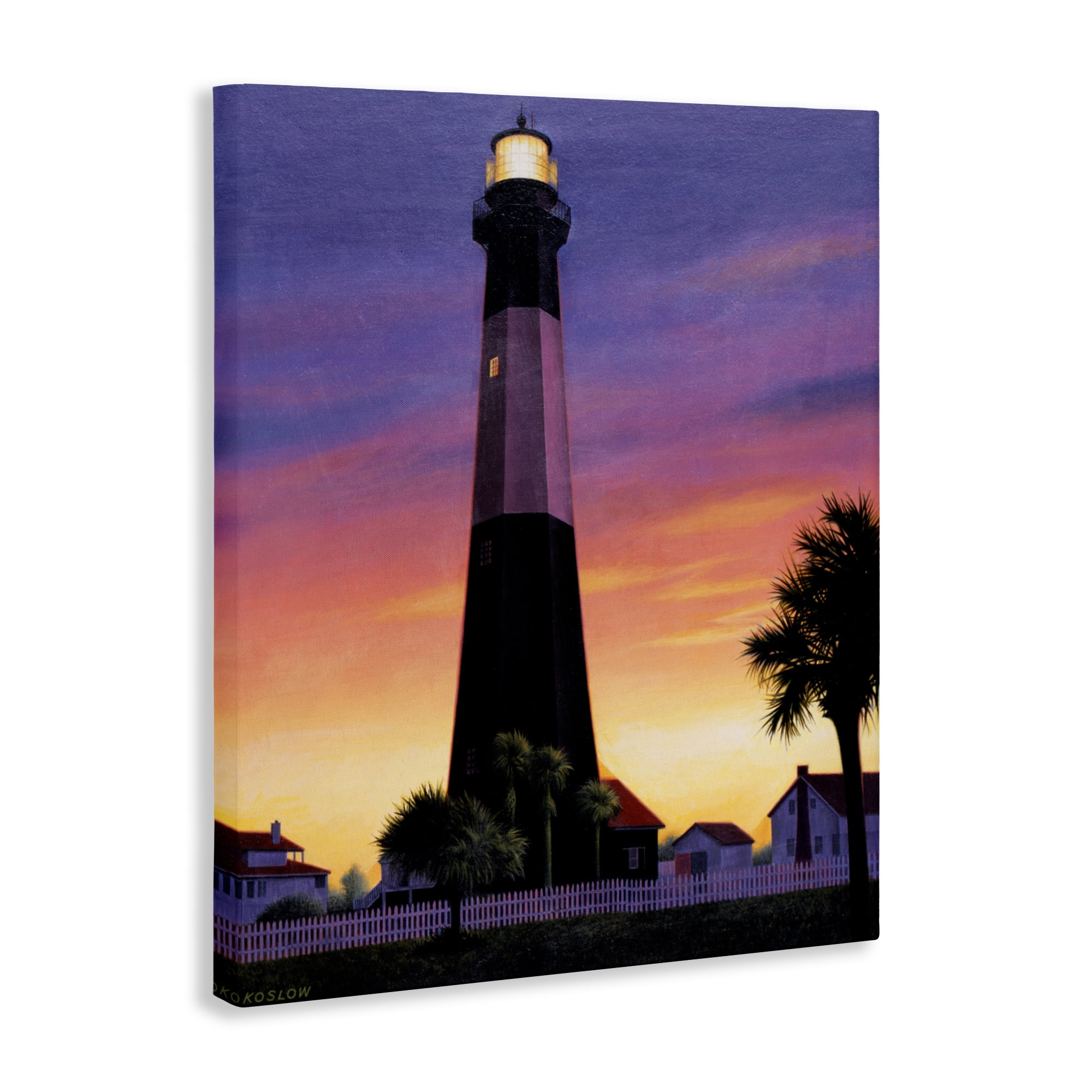 Georgia Tybee Island Lighthouse Canvas Wall Art, design by Wind River Studios