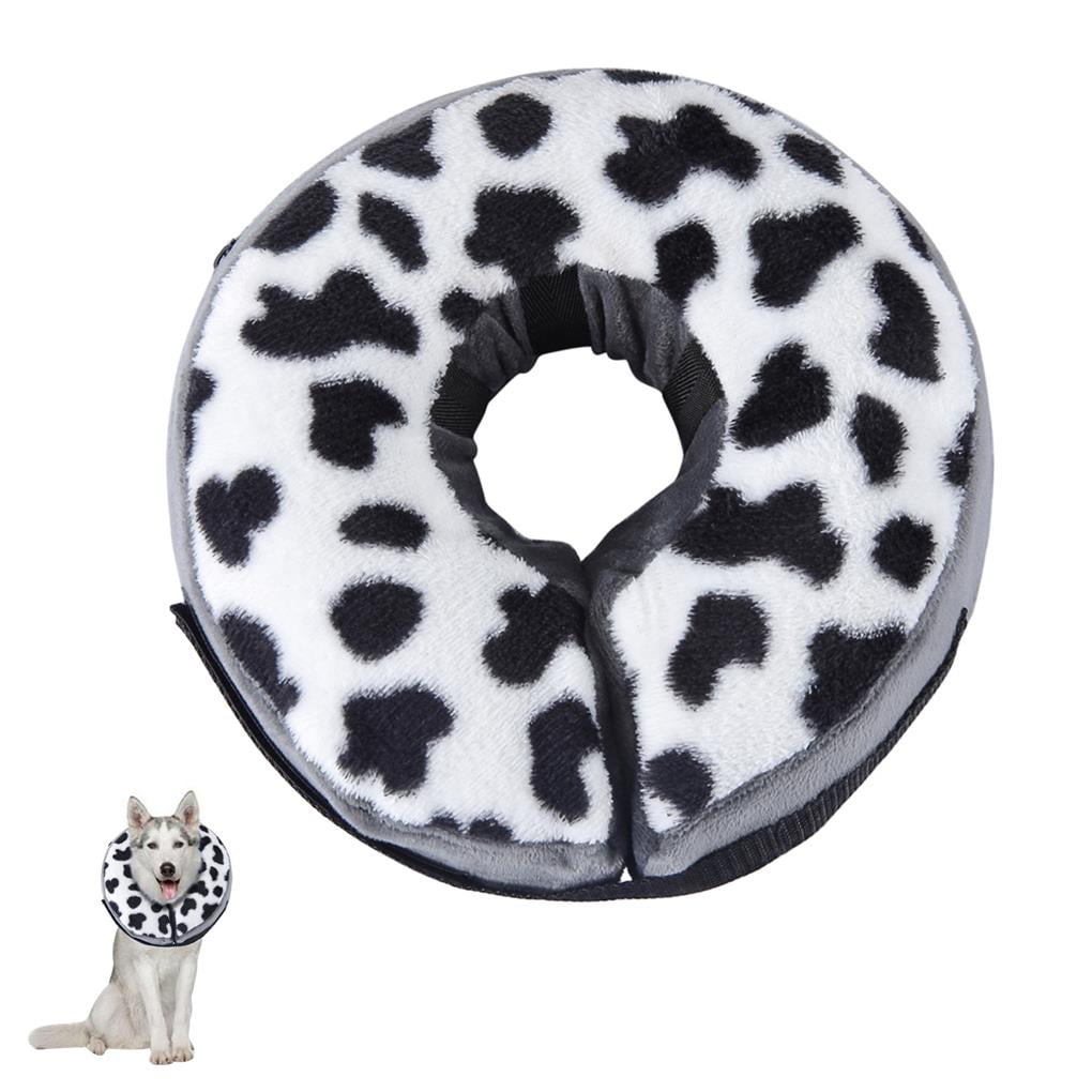 cusimax Pet Protection Collar Inflatable Pet Grooming Protection Collar Removable Dog Cones