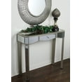thumbnail image 2 of 1-Drawer Mirrored Console Table - Mdf, Wood Mirrored Glass In Champagne, 2 of 2