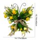 thumbnail image 3 of Butterflys Yello W Roses Artificial Flower Wreath With Metal Frame Rustics Spring Summer Door Hanger For Front Door Porch Wall Window, 3 of 6