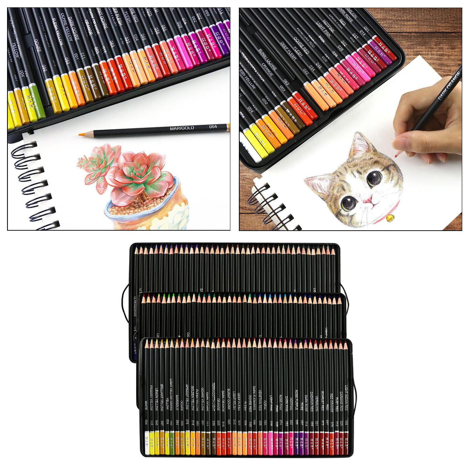 GUOOL Colored Pencils Set, Professional Drawing Pencils for Artists, Books, OilBased And Vibrant Colors for Sketching & Shading , 120pcs, 41.5x35.8x20.5cm