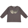 thumbnail image 3 of Inktastic Adorable Seal Illustration Cute Animal Art Boys or Girls Long Sleeve Toddler T-Shirt, 3 of 5