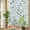 Sage Green, variant on Flowers Birds Privacy Window Film, Decorative Stained Glass Window Film, Country Retro Botanical Floral Branches Resuable Rainbow Static Cling for Home Bathroom Living Room Glass Door 23.6"x59"