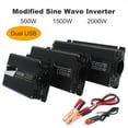 thumbnail image 3 of Modified Sine Wave Micro Car Inverter 12V 220 Sine Wave 12V To 5V Converter AC Voltage With Dual USB Charger For Phone Tablet Notebook ,Safety, 3 of 7