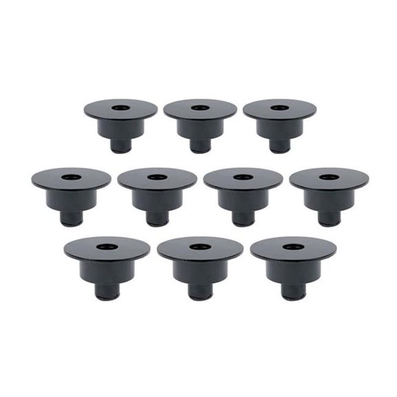 Allstar Performance ALL56114-10 Spring Cup - Upper - 5in OD Spring - Steel - Blk Powder Coat - Universal - Set of 10