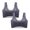 Gray bras, variant on 2pcs Sports Bra for Women Lace Patchwork Lightly Comfort Seamless Bralettes Ladies Plus Size Full Coverage Wireless Yoga Underwear Bra