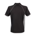 thumbnail image 2 of Finden & Hales - Polo deportivo/de deporte transpirable Modelo Piped Sports para hombre/caballero - Verano/ Deporte (Negro / Gris pistola), 2 of 3