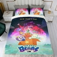 thumbnail image 4 of We Bare Bears1 Themed Bed Sheet Set Three Piece Set 53x79 In ches Comfortable And Skin Friendly Unique Design Creating A Star Studded Night Home Decor Gifts For Family Friends fans, 4 of 6