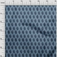 thumbnail image 2 of oneOone Polyester Lycra Grayish Blue Fabric Geometric Line Ikat Craft Projects Decor Fabric Printed By The Yard 56 Inch Wide, 2 of 4