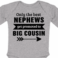 thumbnail image 4 of Inktastic Only the Best Nephews Get Promoted to Big Cousin Boys or Girls Long Sleeve Baby Bodysuit, 4 of 5