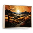 thumbnail image 2 of Designart "Countryside The Pumpkin landscape III" Landscapes Floater Framed Canvas Wall Art, 2 of 7