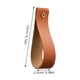 thumbnail image 3 of 4 pcs Cortina de cuero Correas de varilla de pared ganchos de cuero colgantes de pared ganchos de toalla de cuero de pared, 3 of 6