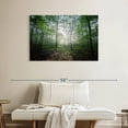 thumbnail image 2 of Elephant Stock Lighting Forest Ii Wall Art - Horizontal Canvas Wall Art - Living Room Wall Decor - Nature Canvas - Green And Beige Decor By Philippe Manguin - 39" x 26", 2 of 8