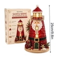 thumbnail image 2 of Velorith Christmas Lighthouse Craft Kit with LED Light and Vintage Quilted Design – Acrylic Tabletop Ornament for Mantel Shelf Coffee Table Holiday Display, 2 of 7